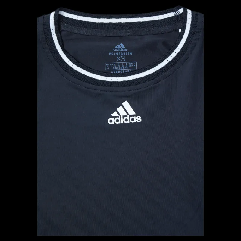 adidas Tennis Match Tee Aeroready White/Black Svart Sale
