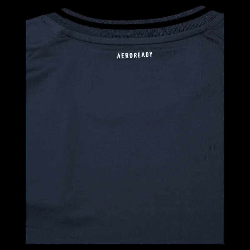adidas Tennis Match Tee Aeroready White/Black Svart Sale