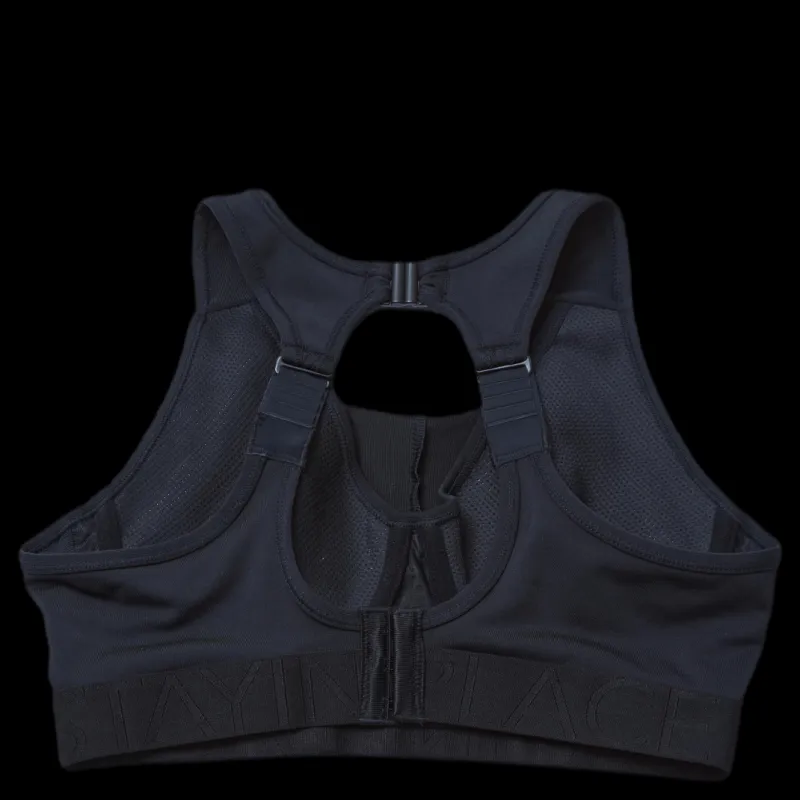Clearance Stay in place Max Support Bra Black Svart