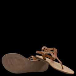 Only Maya Pu Ankle Wrap Sandal Brown Brun New