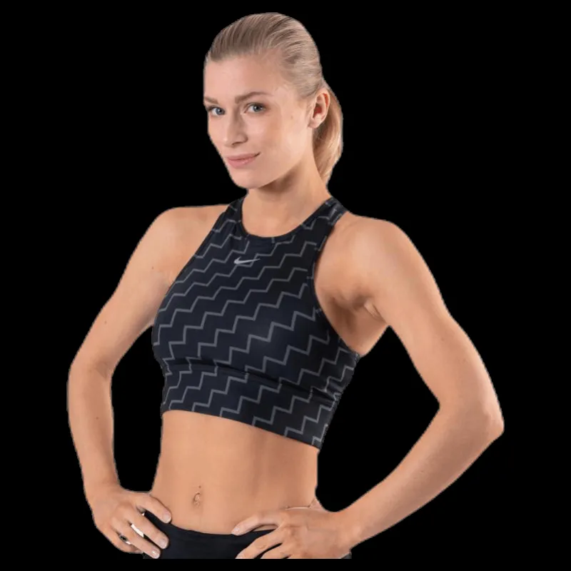 Nike Medium Pad Bra High Neck Neo Black Svart