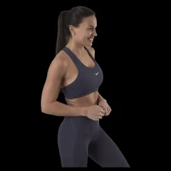 Sale Nike Medium Pad Bra Purple Svart