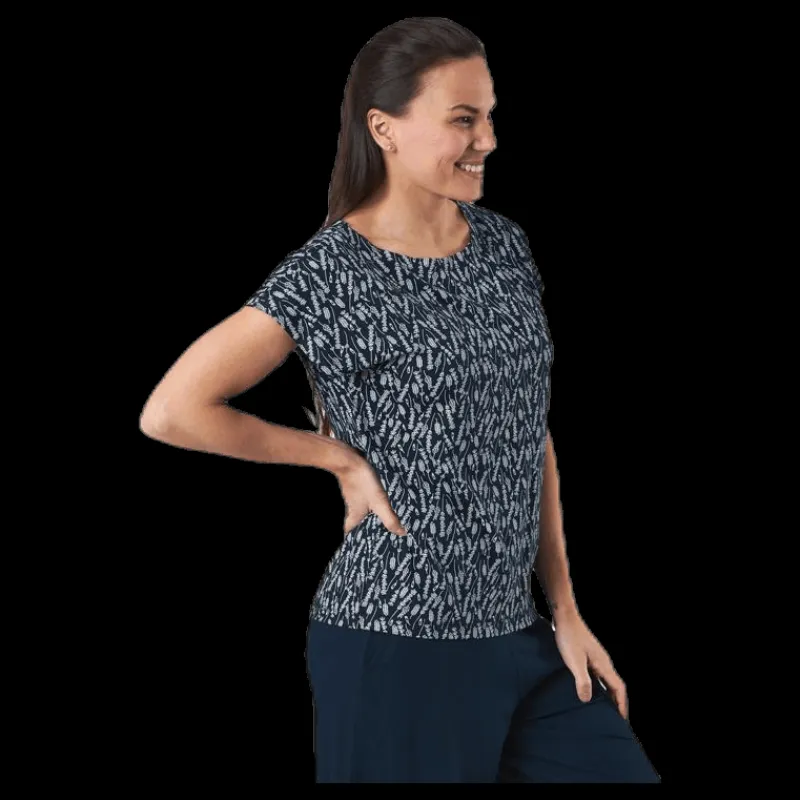 Clearance Holebrook Melanie Capsleeve Blue/Patterned Blå och Mönstrad