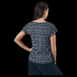 Clearance Holebrook Melanie Capsleeve Blue/Patterned Blå och Mönstrad