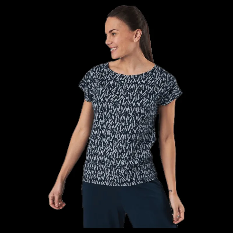 Clearance Holebrook Melanie Capsleeve Blue/Patterned Blå och Mönstrad