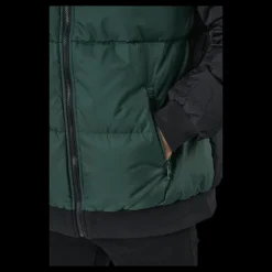 Fila Men Oliver Puff Jacket Sycamore-black-bright White Svart Clearance