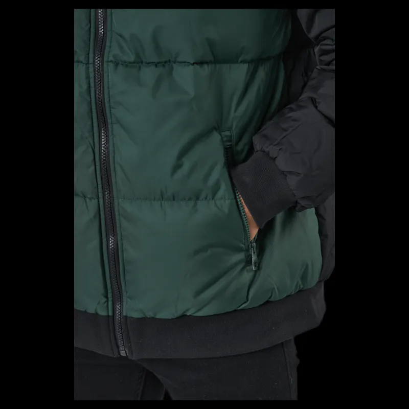 Fila Men Oliver Puff Jacket Sycamore-black-bright White Svart Clearance