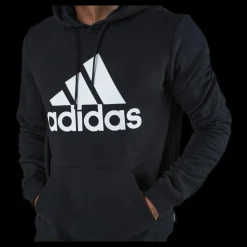 Clearance adidas Mens Badge Of Sport French Terry Hoodie Black Svart