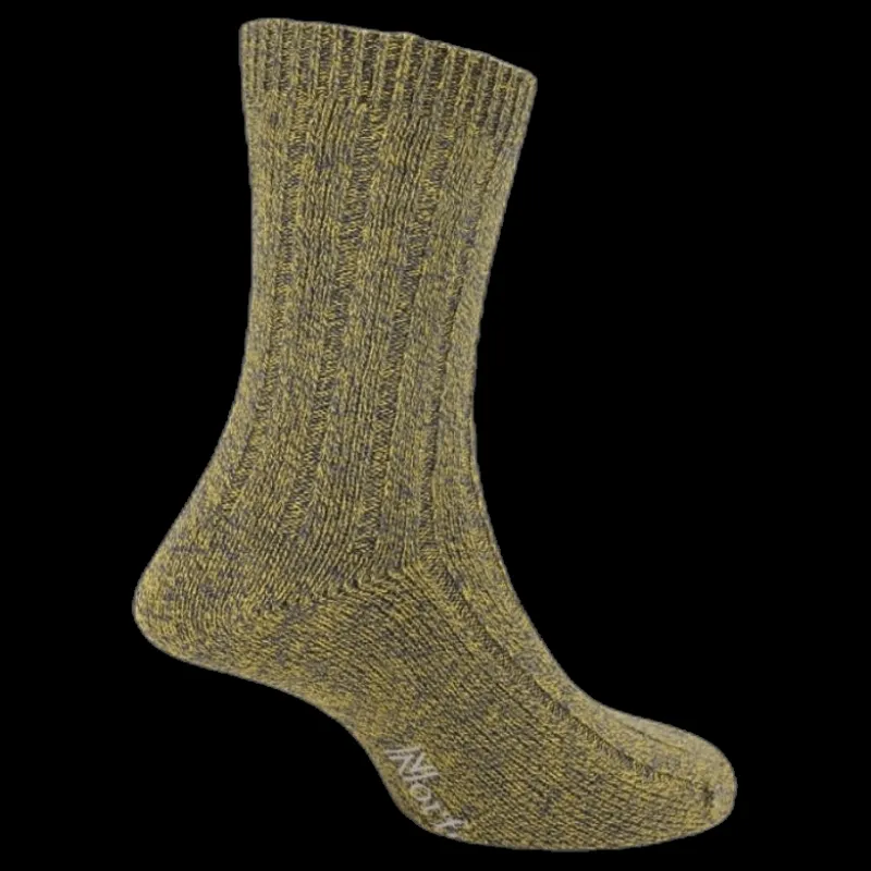 Outlet Norfolk Mens Bamboo Blended Walking Socks - Simon Gold Guld