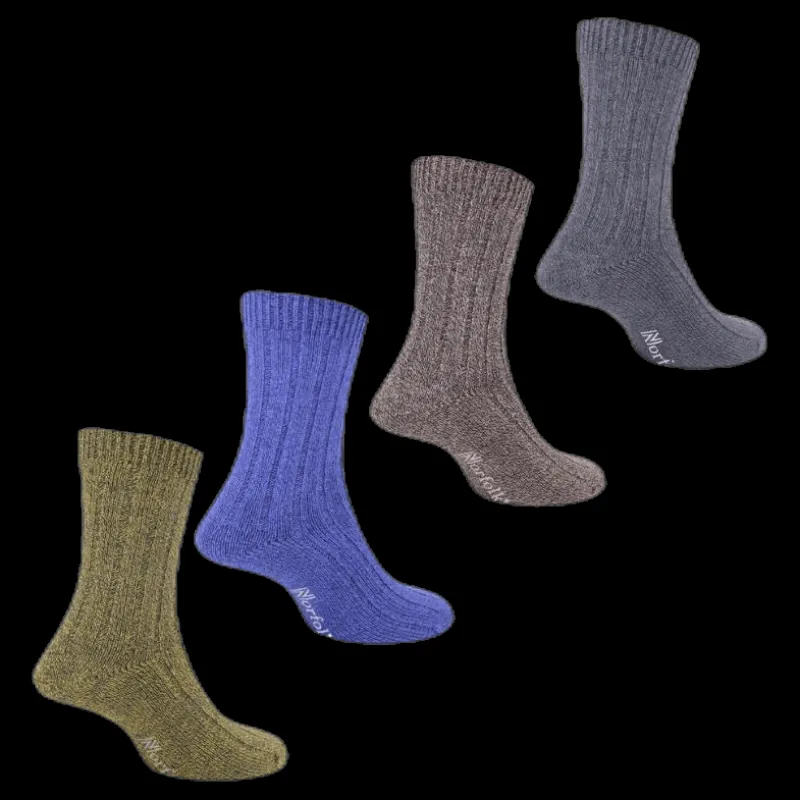 Outlet Norfolk Mens Bamboo Blended Walking Socks - Simon Gold Guld