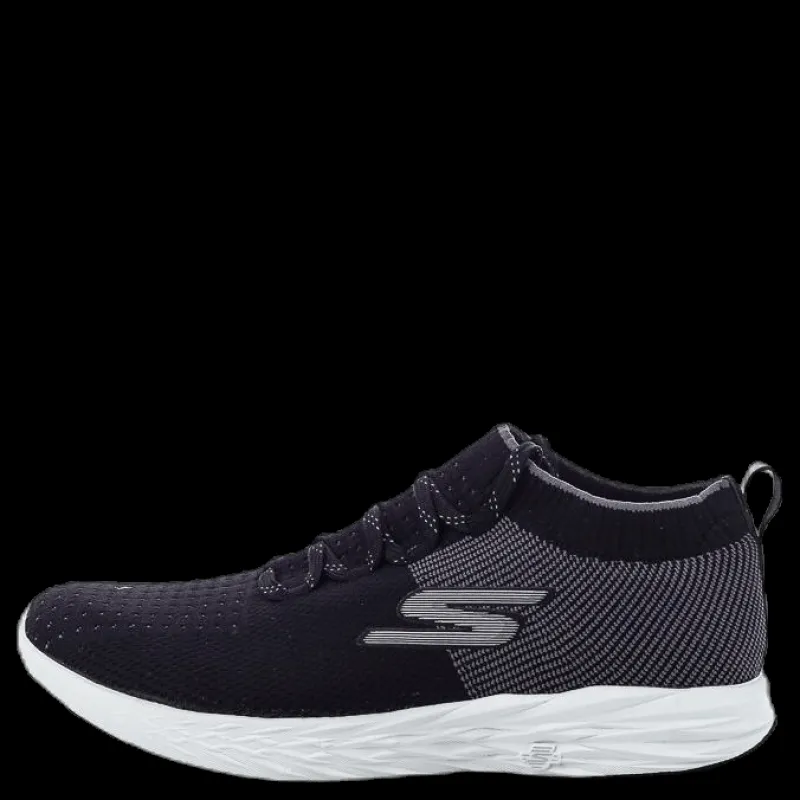Skechers Mens GO Run 6 White/Black Vit och Svart Outlet