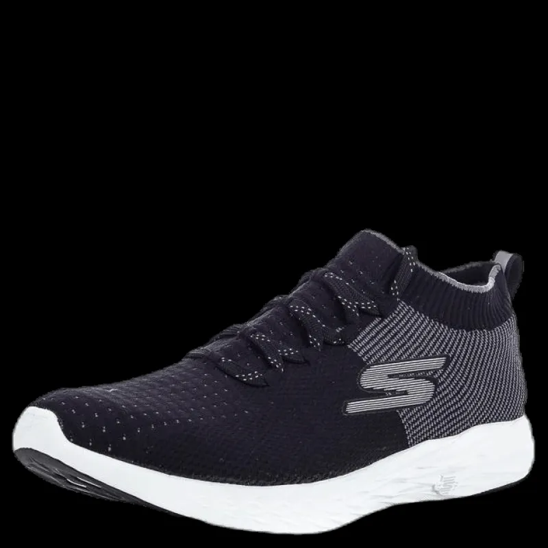 Skechers Mens GO Run 6 White/Black Vit och Svart Outlet