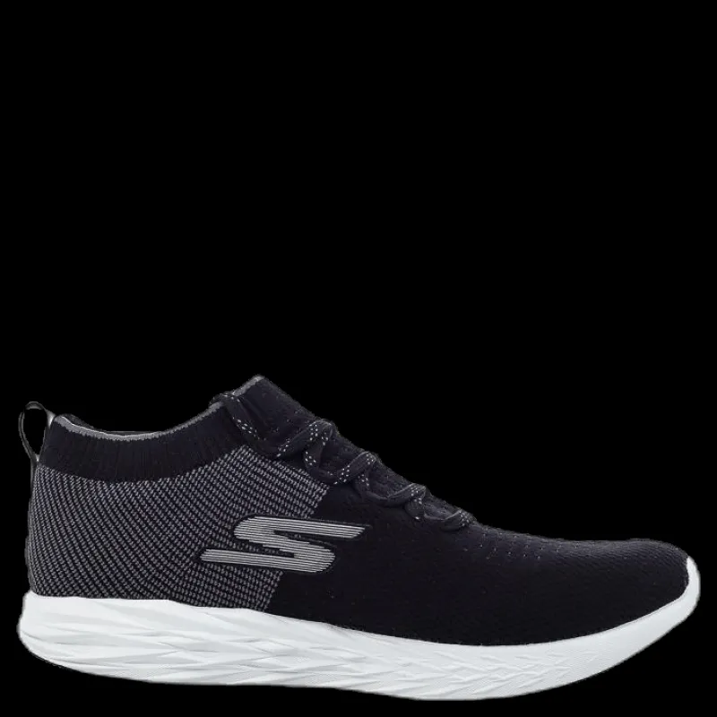 Skechers Mens GO Run 6 White/Black Vit och Svart Outlet
