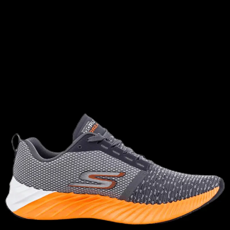 Skechers Mens GO Run Forza 3 Orange/Grey Orange och Grå Discount
