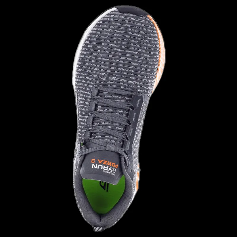 Skechers Mens GO Run Forza 3 Orange/Grey Orange och Grå Discount