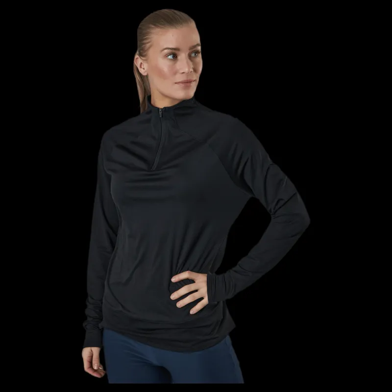 Hot Puma Golf Mesh 1/4 Zip Black Svart