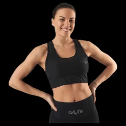 Sale Gavelo Mesh Black Swirl Sports Bra Black Svart