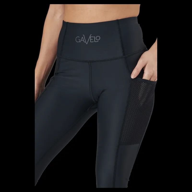 Gavelo Mesh Pocket Leggings Black Svart