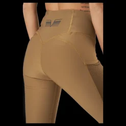Gavelo Mesh Pocket Leggings Dark Brown Brun Clearance