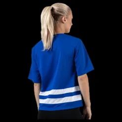 New Tommy Hilfiger Sport Mesh Tee Logo Blue Blå