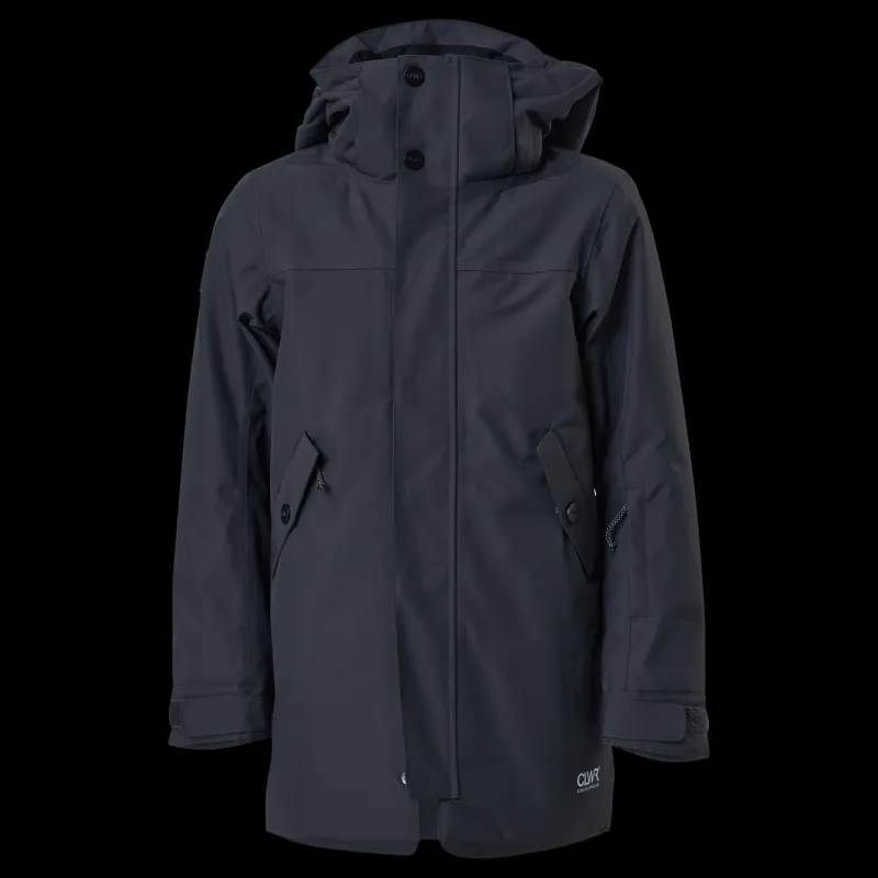 ColourWear Met Parka Jr Antracithe Blå Clearance