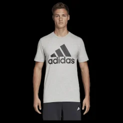 Best adidas Mh Bos Tee Medium Grey Heather / Black Grå