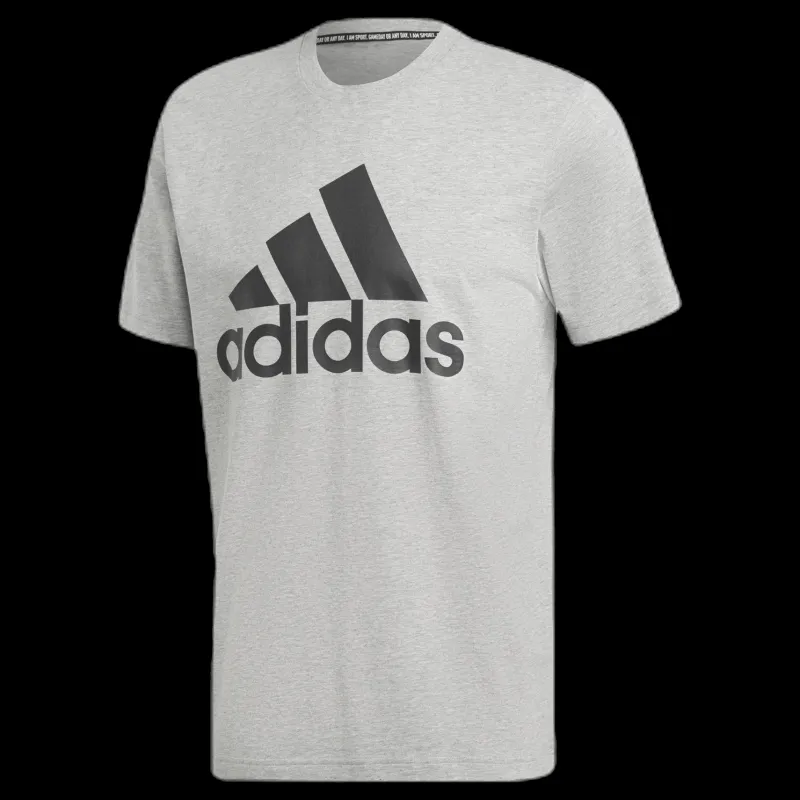 Best adidas Mh Bos Tee Medium Grey Heather / Black Grå