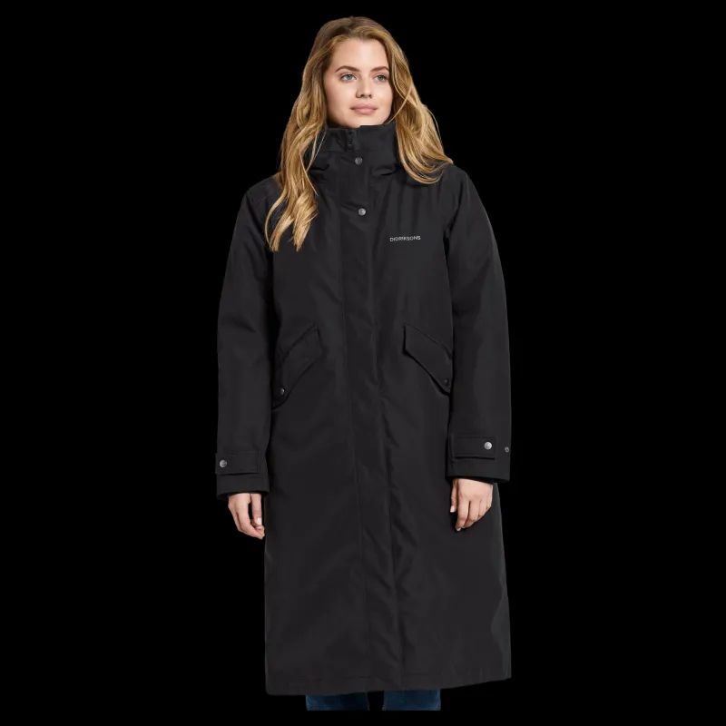 Hot Didriksons Mia Wns Parka L Black
