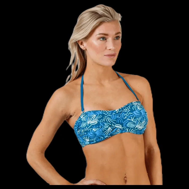 Abecita Miami, Twisted Bandeau Blue Blå