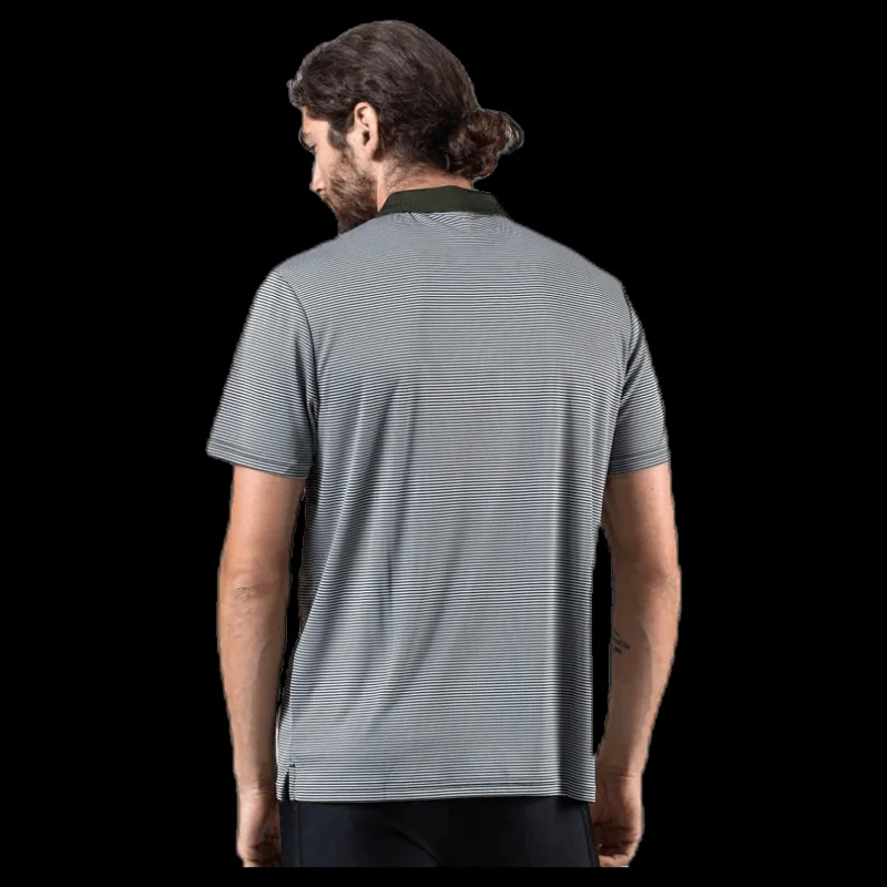Lyle & Scott Microstripe Polo Green Grön Outlet