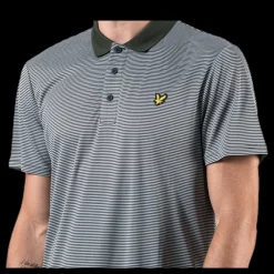 Lyle & Scott Microstripe Polo Green Grön Outlet