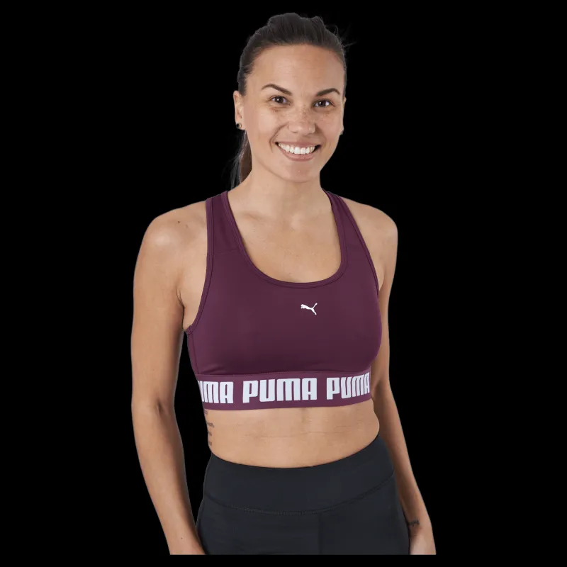Puma Mid Impact Strong Bra Lila Sale