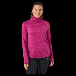 Odlo Mid Layer Run Easy Warm Festival Fuchsia Melange Rosa Hot