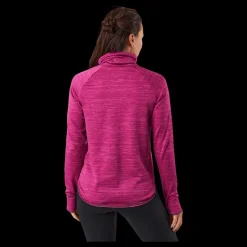 Odlo Mid Layer Run Easy Warm Festival Fuchsia Melange Rosa Hot