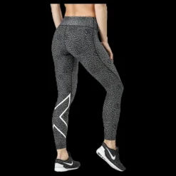 2XU Mid-Rise Compression Print Tights W White/Black Vit och Svart New