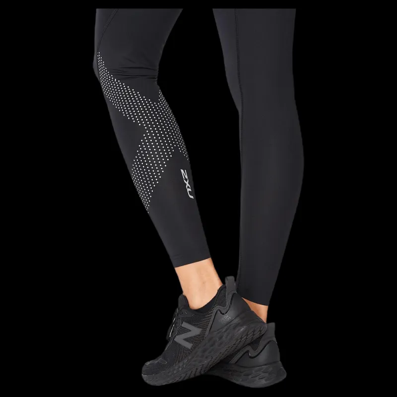 New 2XU Mid-Rise Compression Tights Black/Grey Svart och Grå