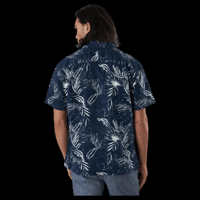 Jack & Jones Mike Shirt Ss Plain Blue Blå