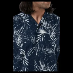 Jack & Jones Mike Shirt Ss Plain Blue Blå