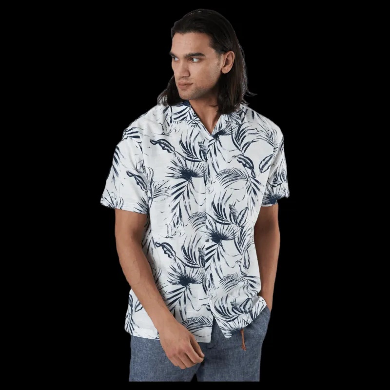 Jack & Jones Mike Shirt Ss Plain White Vit Sale