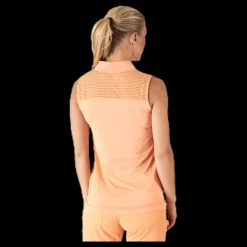 Röhnisch Miko Sleeveless Poloshirt Orange