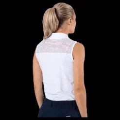 Röhnisch Miko Sleeveless Poloshirt White Vit Online