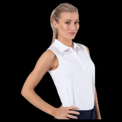 Röhnisch Miko Sleeveless Poloshirt White Vit Online