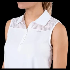 Röhnisch Miko Sleeveless Poloshirt White Vit Online