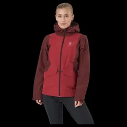 Haglöfs Mila Rain Jacket Maroon Red/brick Red Discount
