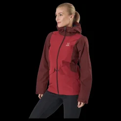 Haglöfs Mila Rain Jacket Maroon Red/brick Red Discount