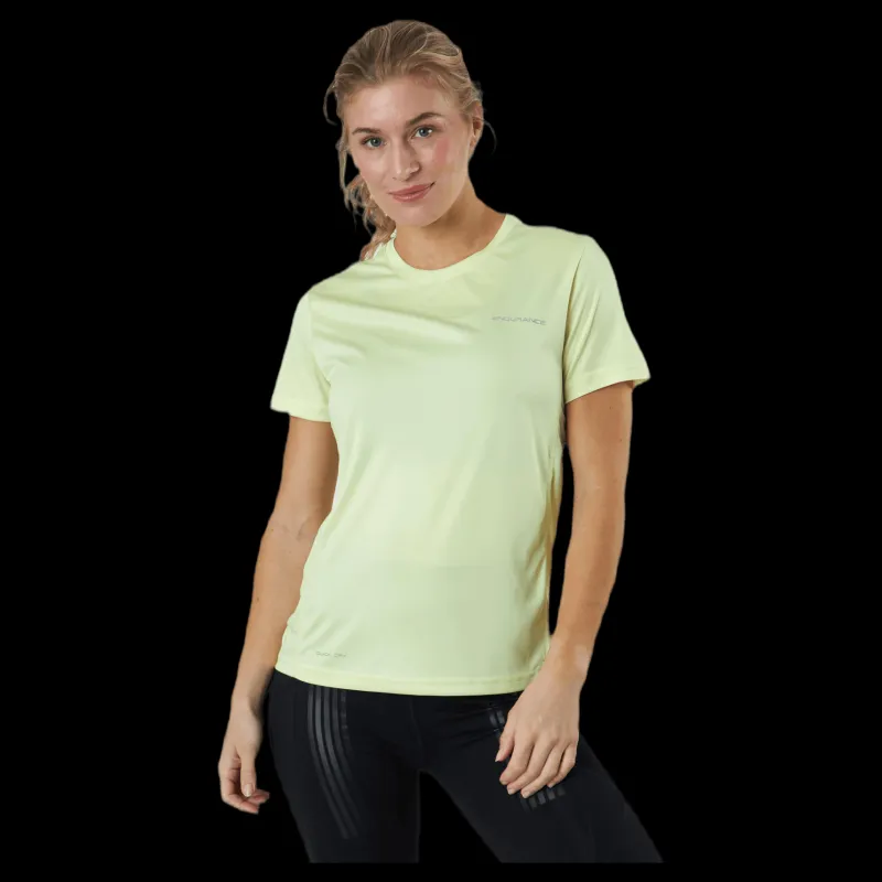 Hot Endurance Milly W S-S Tee Yellow Gul