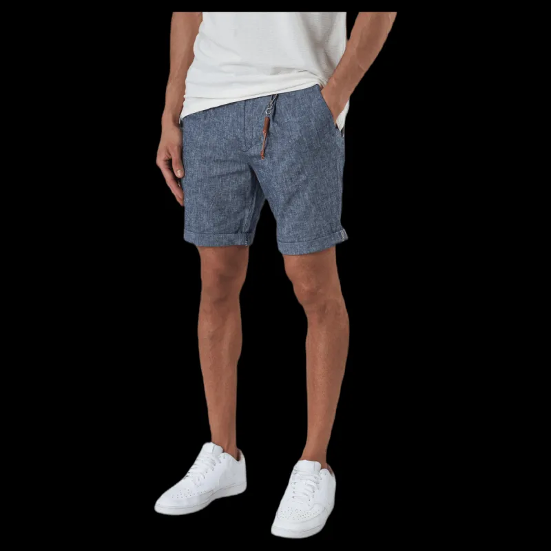 Discount Jack & Jones Milton Chino Shorts Akm Linen Blue Blå