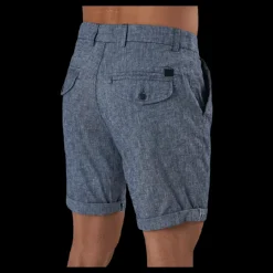 Discount Jack & Jones Milton Chino Shorts Akm Linen Blue Blå