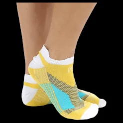 Norfolk Mirenda Thin Running Sock Low-cut White/Yellow Vit och Gul Clearance