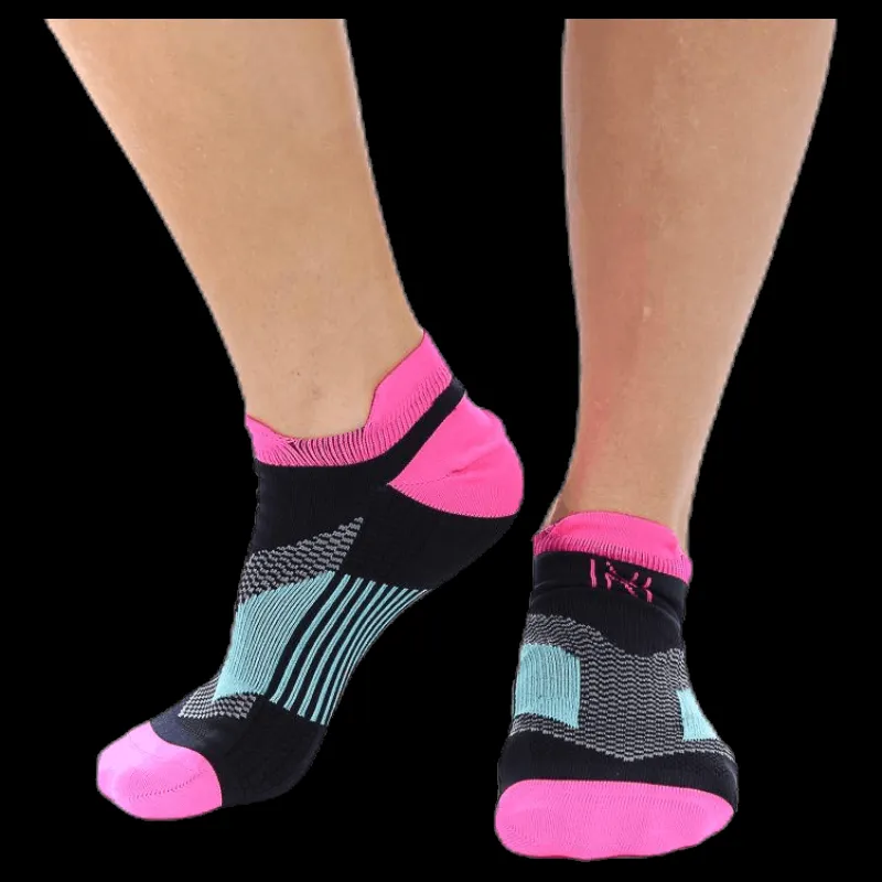 Discount Norfolk Mirenda Thin Running Sock Low-cut Pink/Black Rosa och Svart